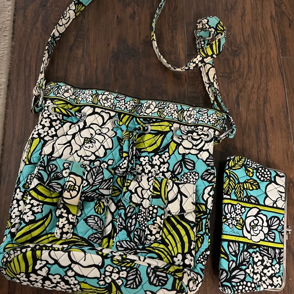 Vera Bradley purse and matching wallet